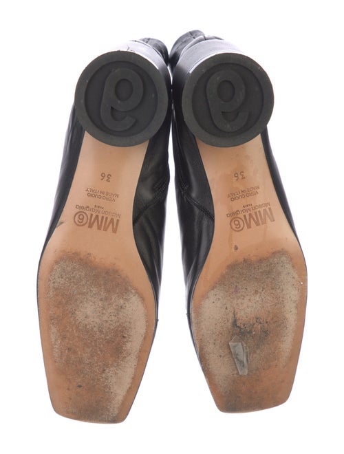 MM6 Maison Margiela Leather Lasercut Accents Boots