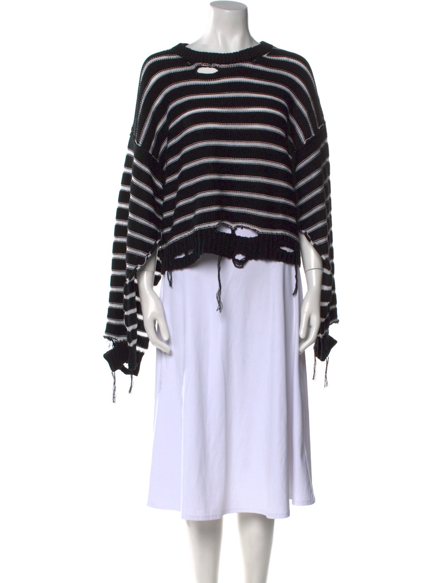 MM6 Maison Margiela Striped Crew Neck Sweater
