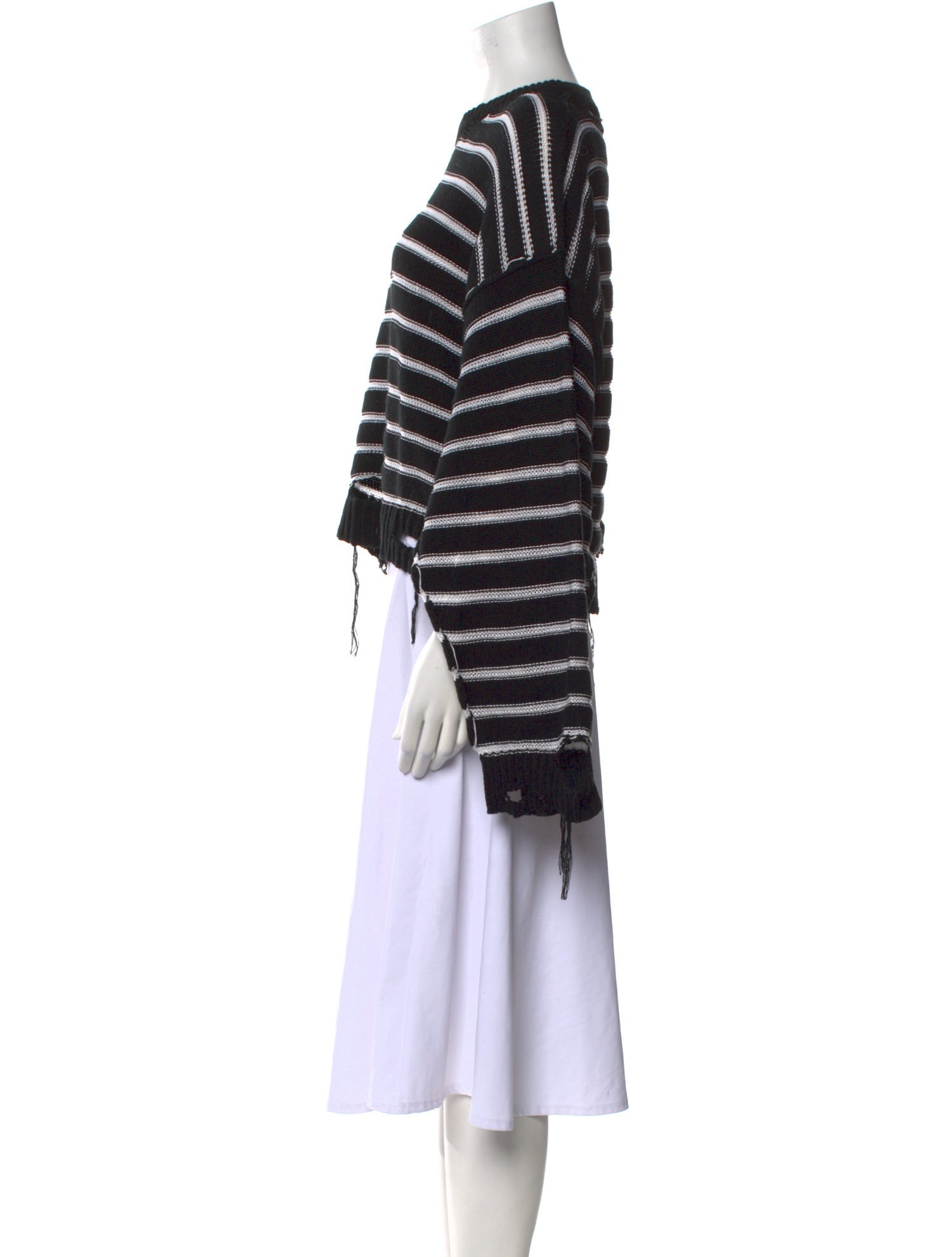 MM6 Maison Margiela Striped Crew Neck Sweater