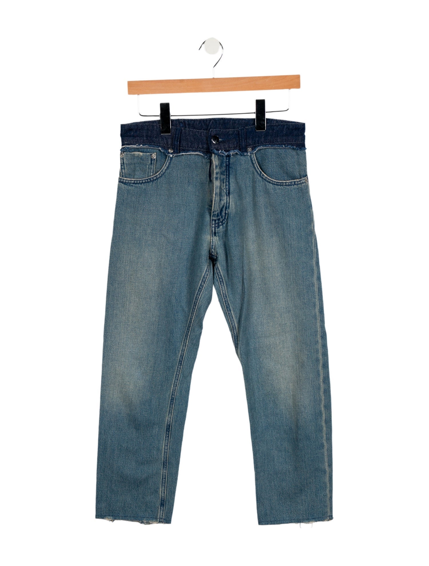 MM6 Maison Margiela Mid-Rise Straight Leg Jeans