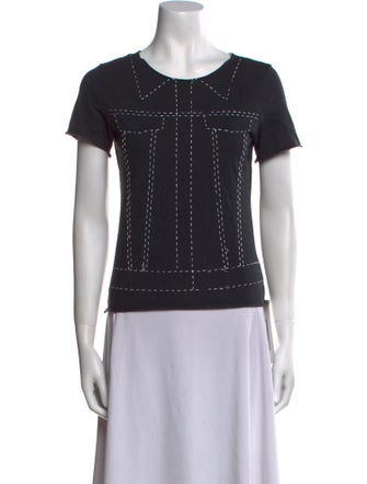 MM6 Maison Margiela Scoop Neck Short Sleeve T-Shirt