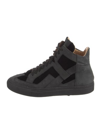 MM6 Maison Margiela Suede Printed Sneakers