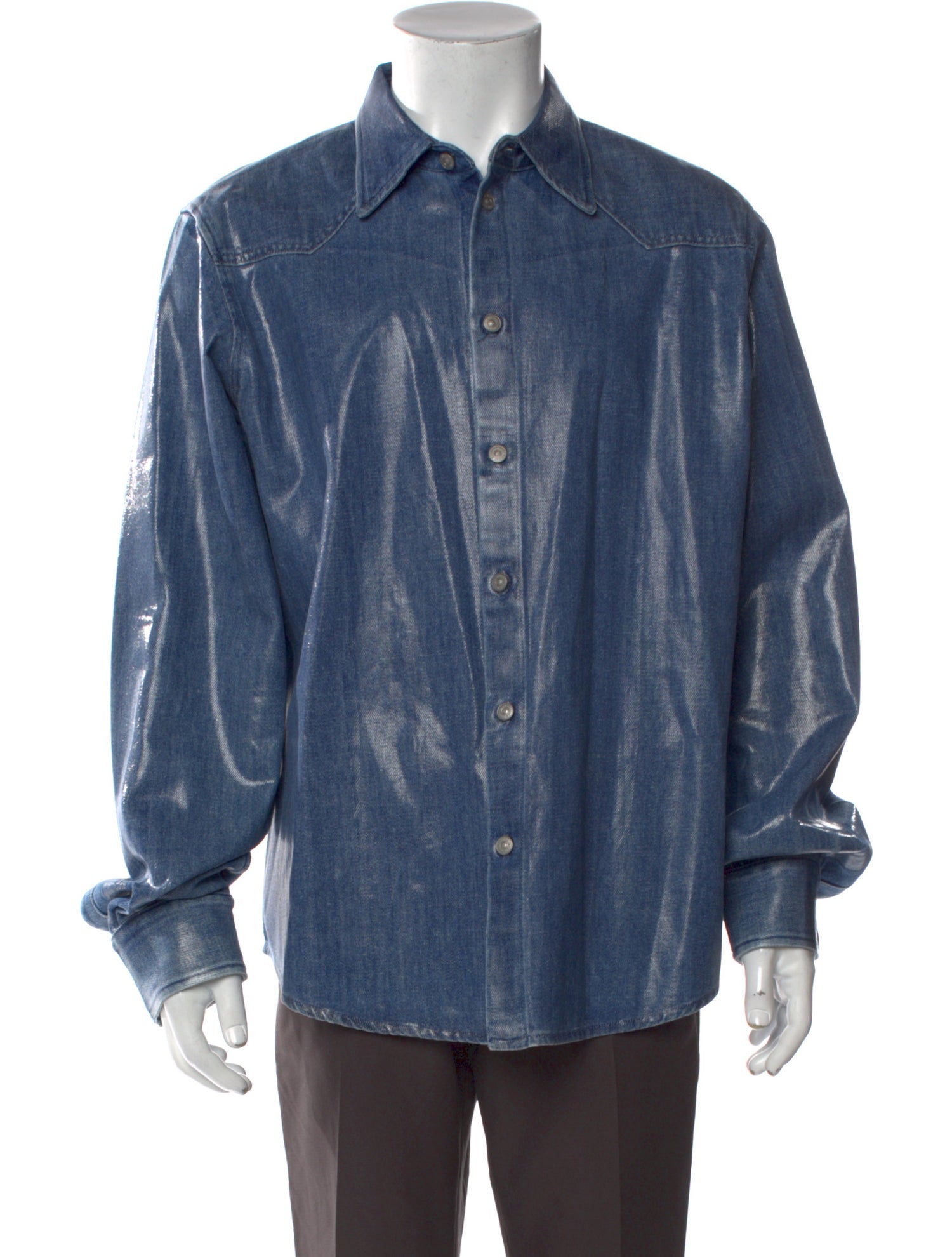 MM6 Maison Margiela Long Sleeve Denim Shirt