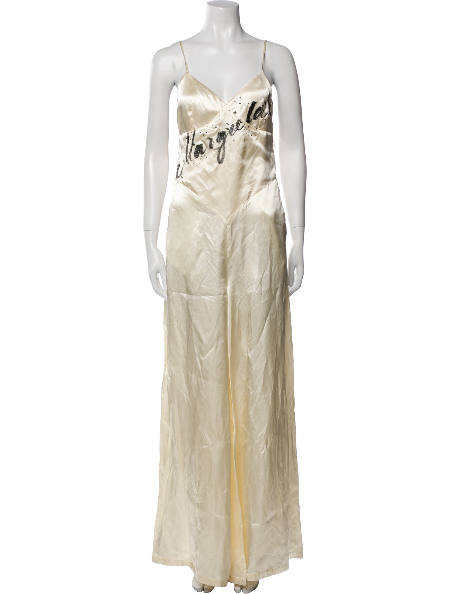 MM6 Maison Margiela Graphic Print V-Neck Jumpsuit w/ Tags