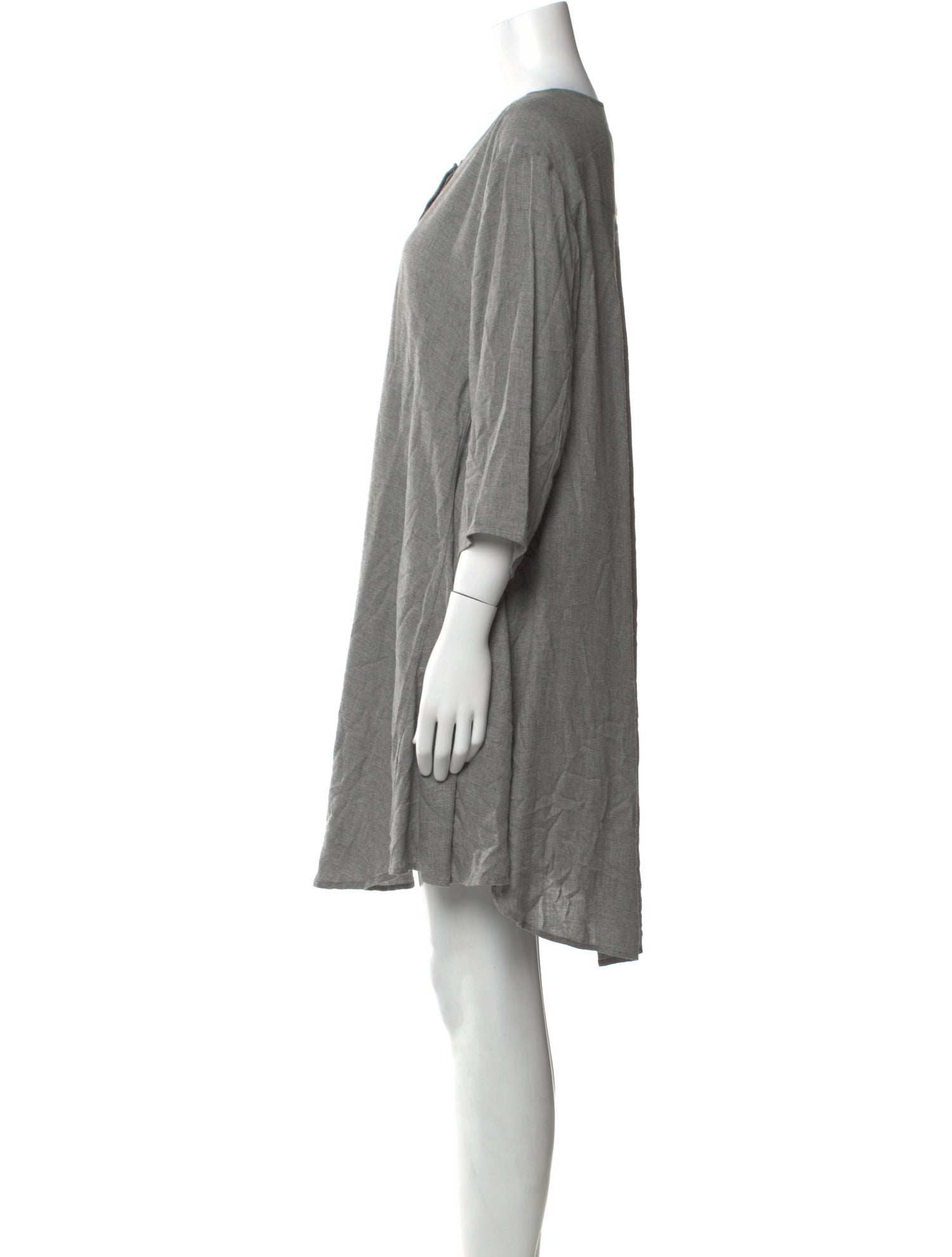 MM6 Maison Margiela Scoop Neck Knee-Length Dress