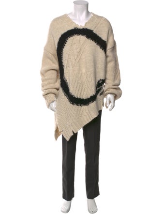 MM6 Maison Margiela Wool Graphic Print Pullover