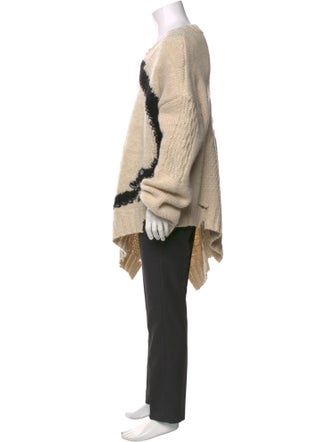 MM6 Maison Margiela Wool Graphic Print Pullover