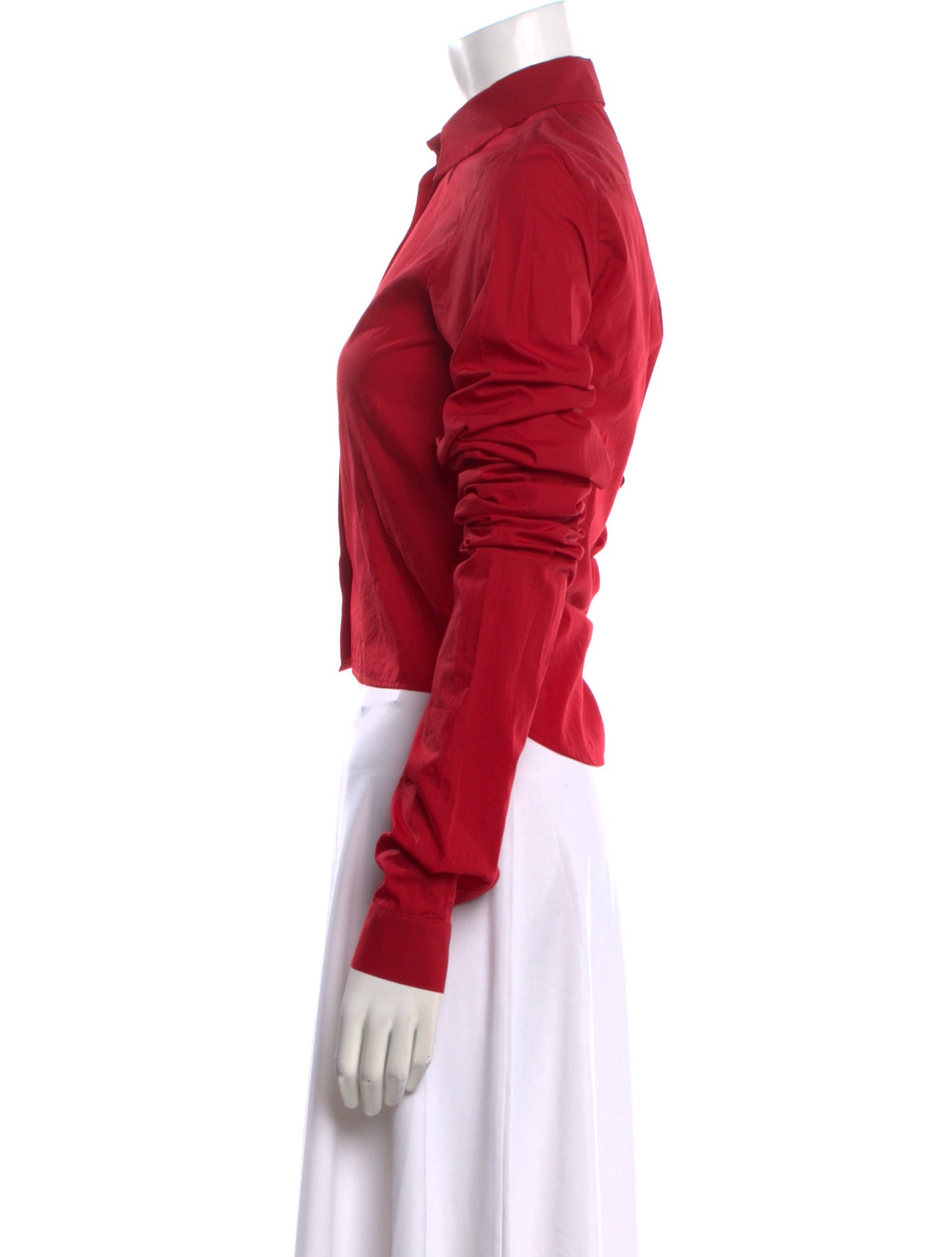 MM6 Maison Margiela Long Sleeve Crop Top