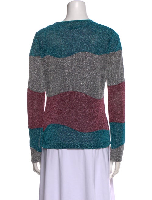 MM6 Maison Margiela Colorblock Pattern Scoop Neck Sweatshirt