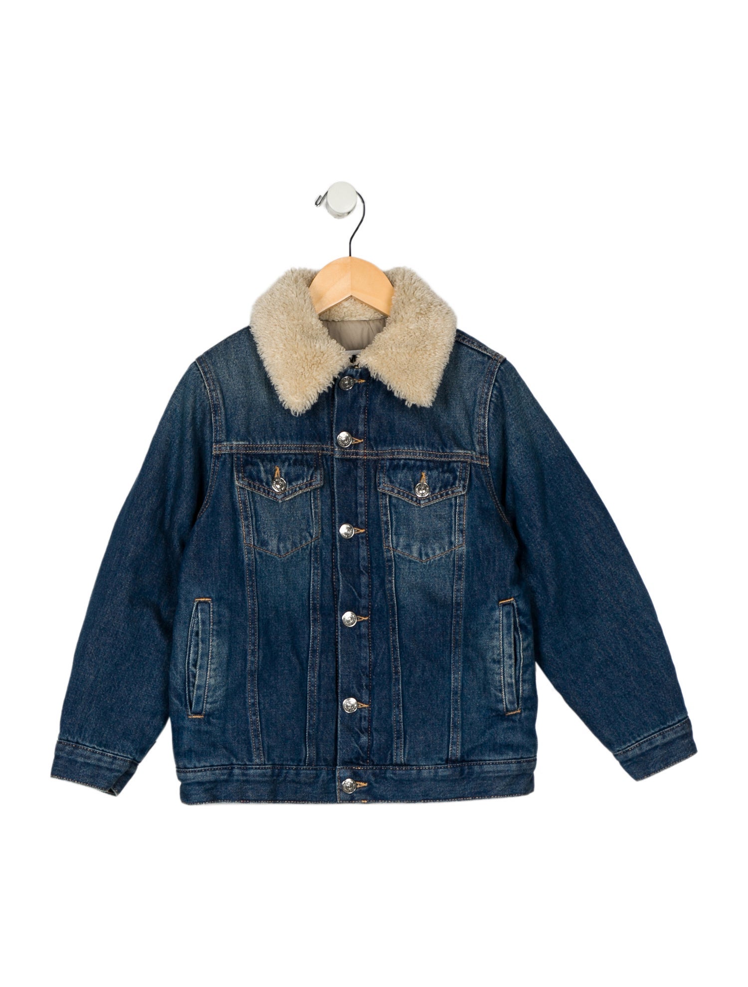 MM6 Maison Margiela kid boys' blue denim jacket