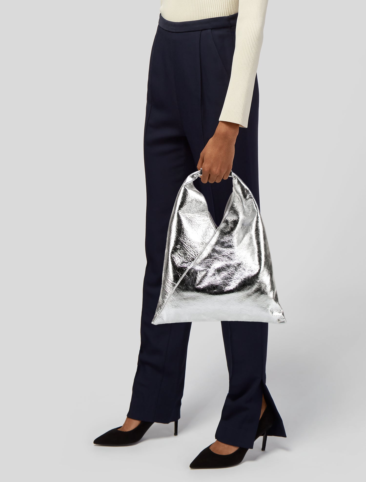 MM6 Maison Margiela Leather Top Handle Bag