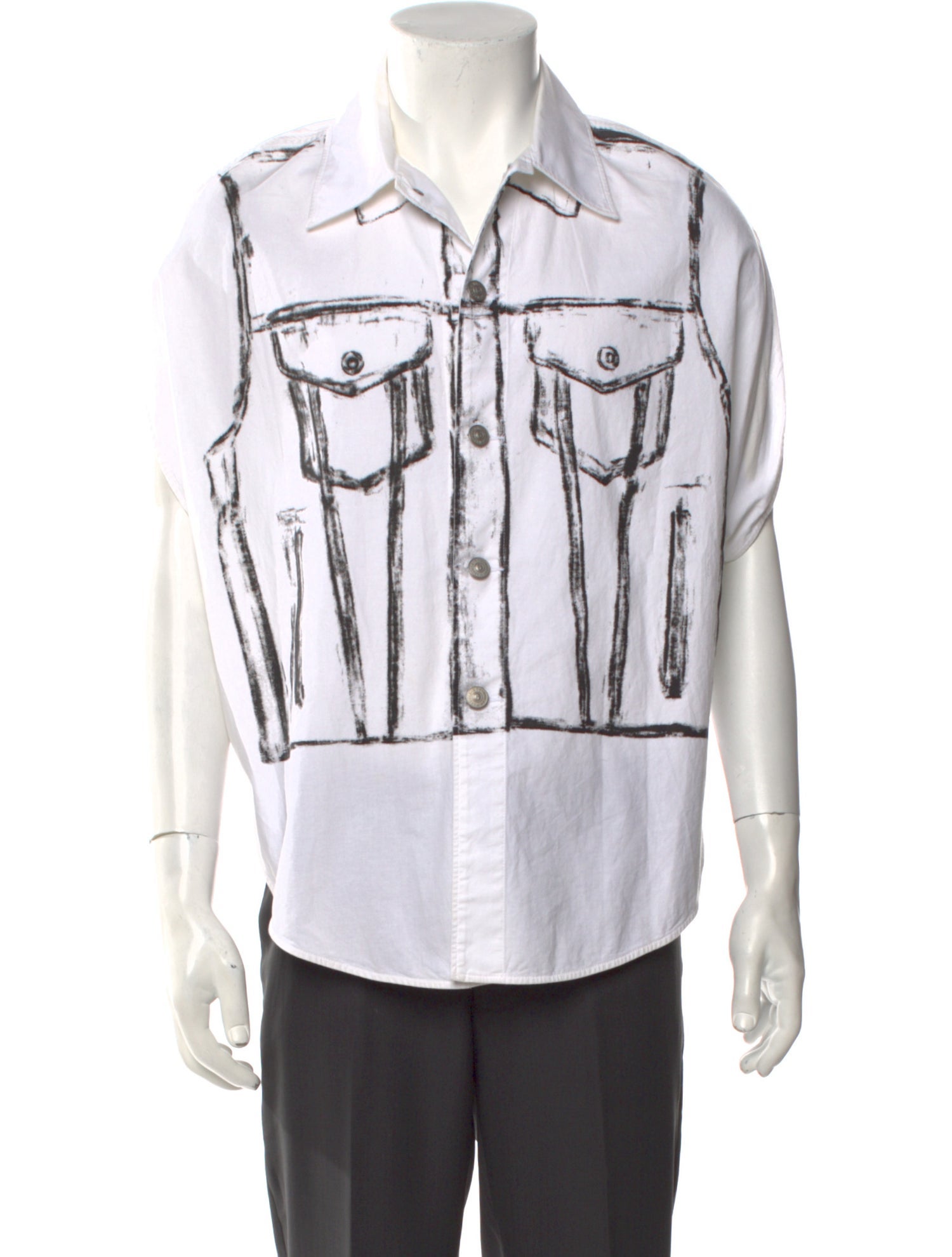MM6 Maison Margiela Printed Short Sleeve Shirt