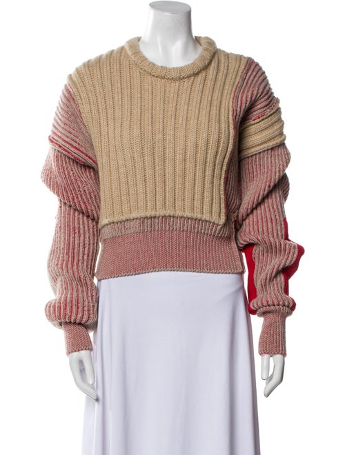 MM6 Maison Margiela Virgin Wool Colorblock Pattern Sweater