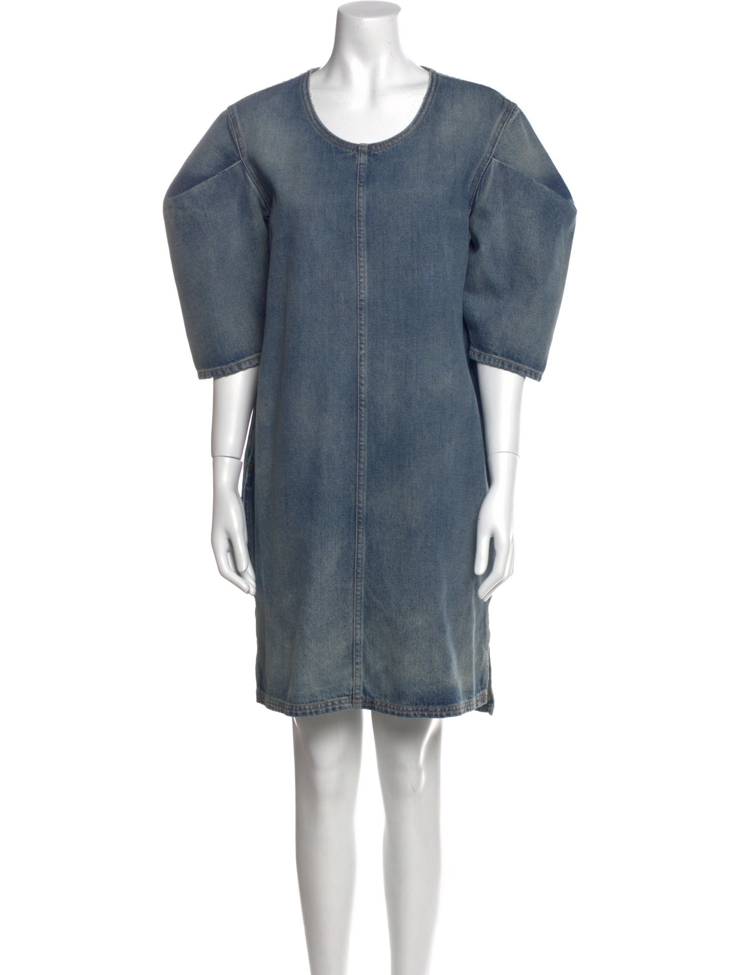 MM6 Maison Margiela Scoop Neck Mini Dress