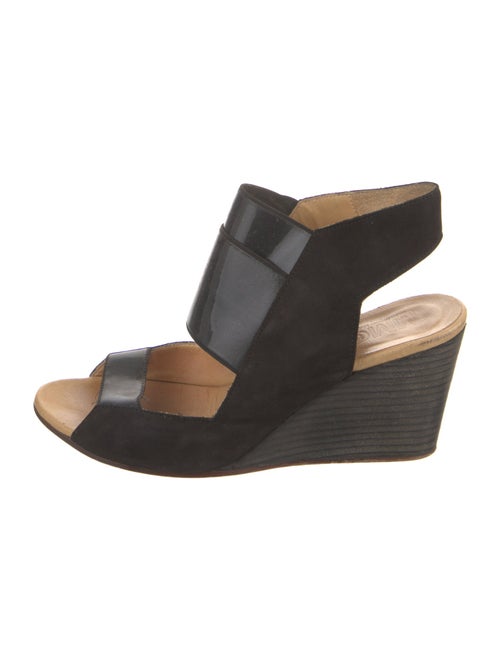 MM6 Maison Margiela Suede Cutout Accent Slingback Sandals