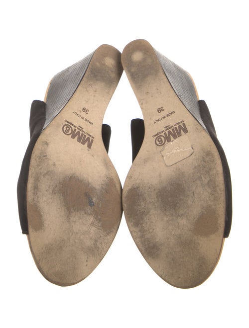 MM6 Maison Margiela Suede Cutout Accent Slingback Sandals