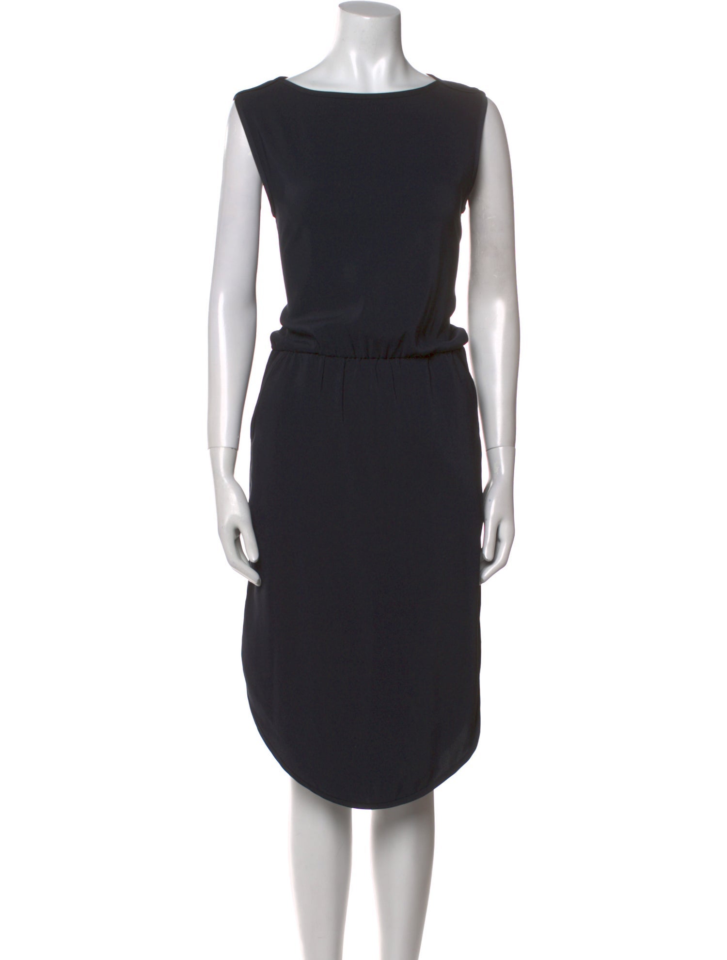 MM6 Maison Margiela Bateau Neckline Midi Length Dress