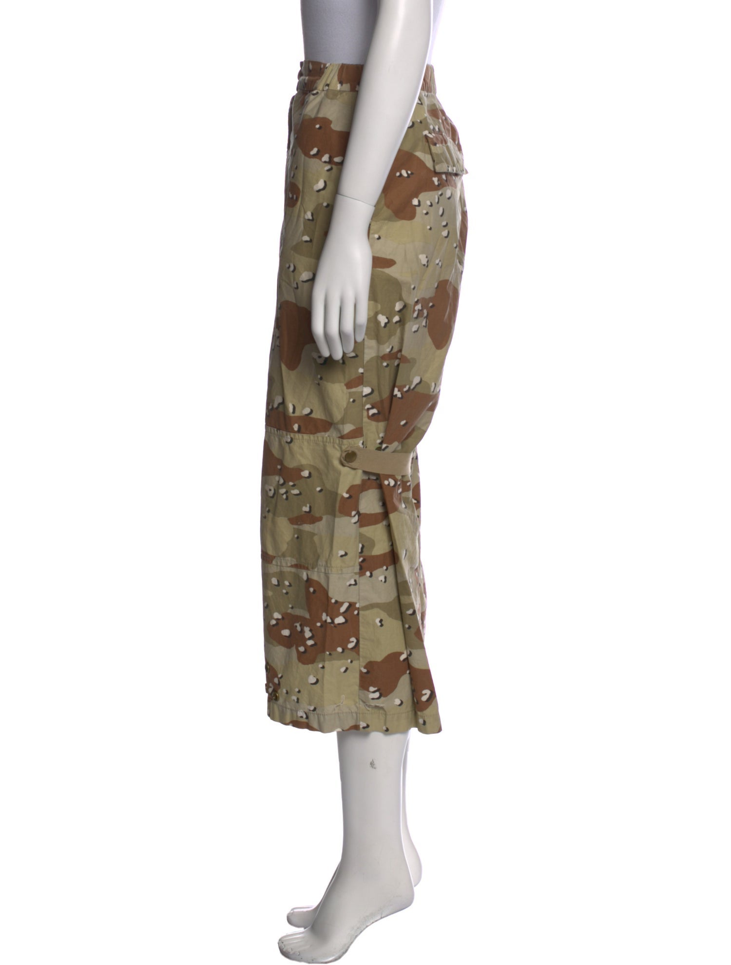 MM6 Maison Margiela Camouflage Print Wide Leg Pants