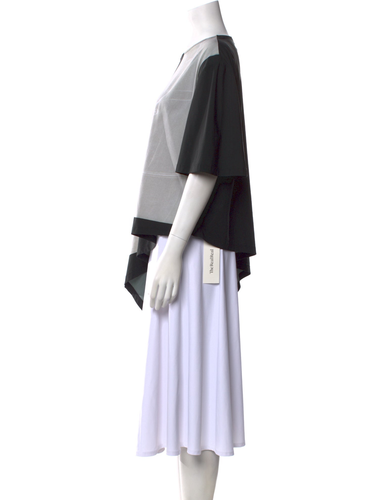 MM6 Maison Margiela Colorblock Pattern Bateau Neckline Tunic