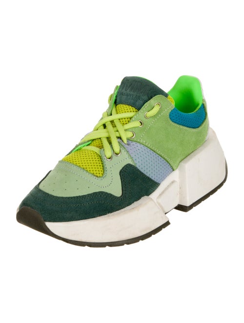 MM6 Maison Margiela Suede Colorblock Pattern Sneakers