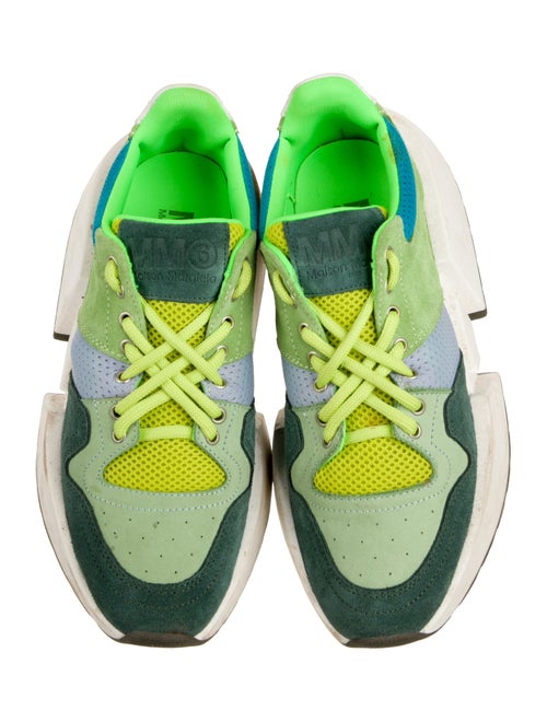 MM6 Maison Margiela Suede Colorblock Pattern Sneakers