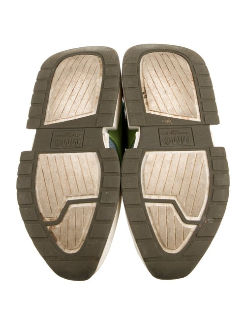 MM6 Maison Margiela Suede Colorblock Pattern Sneakers