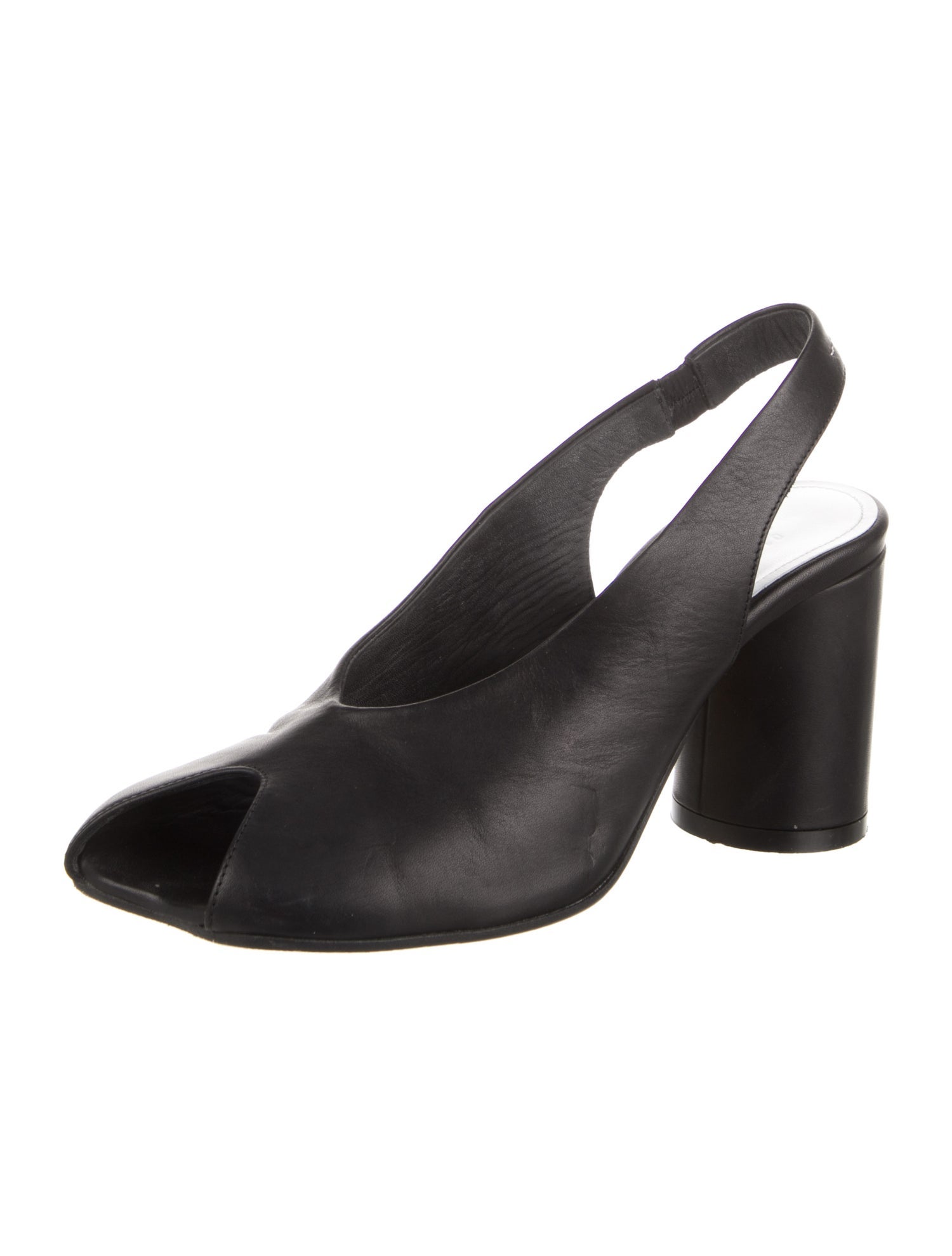 MM6 Maison Margiela Leather Slingback Pumps