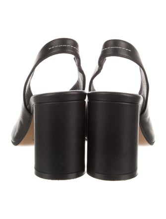 MM6 Maison Margiela Leather Slingback Pumps