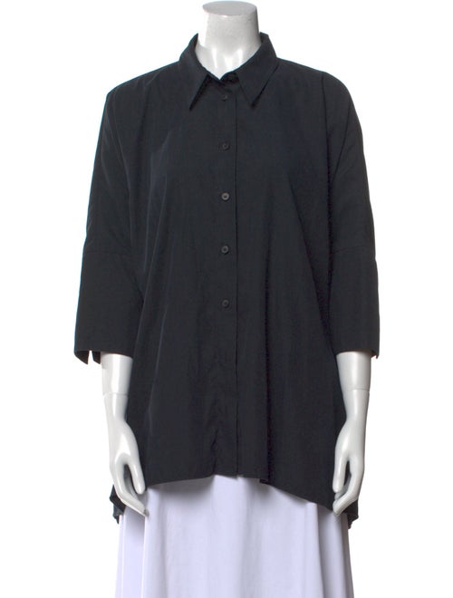 MM6 Maison Margiela Three-Quarter Sleeve Button-Up Top