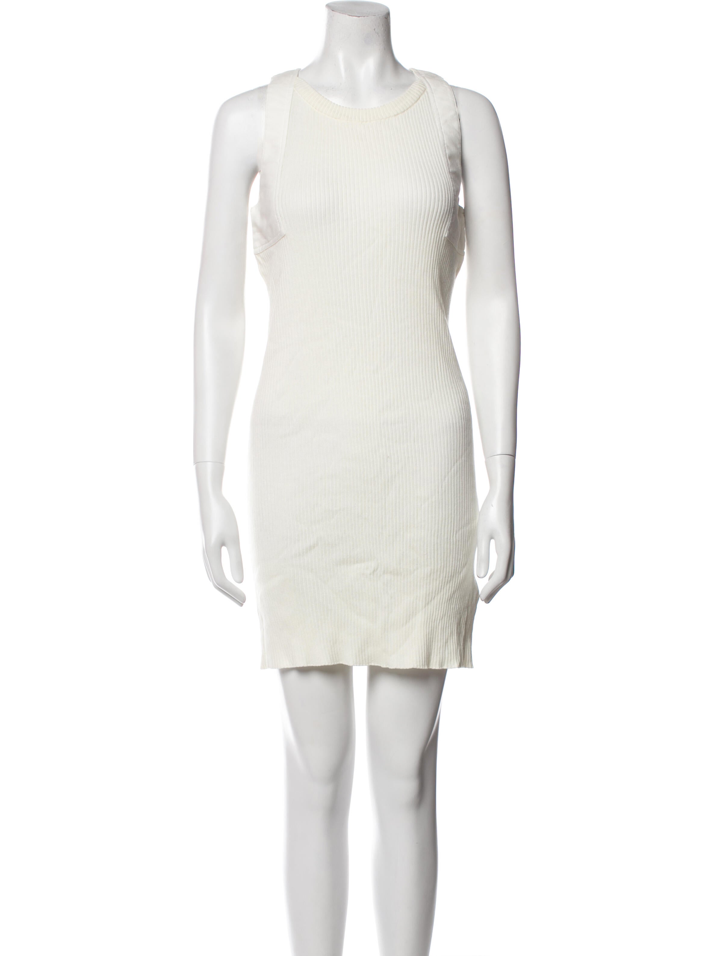 MM6 Maison Margiela Scoop Neck Mini Dress