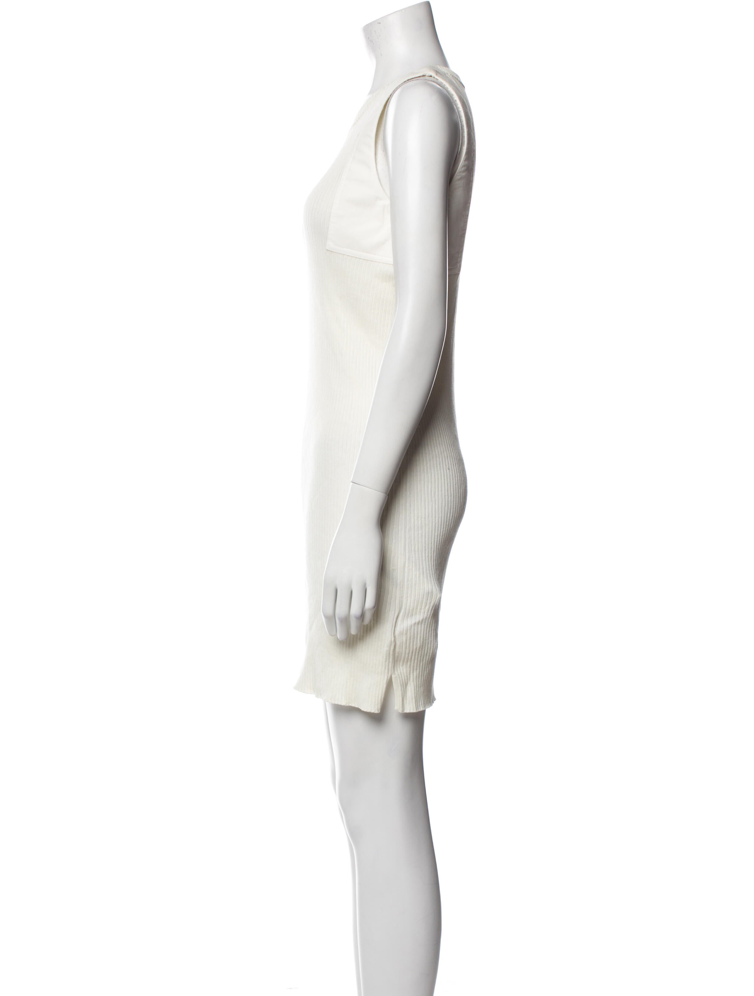 MM6 Maison Margiela Scoop Neck Mini Dress