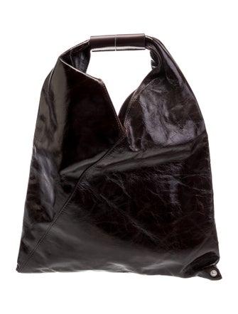 MM6 Maison Margiela Patent Leather Top Handle Bag