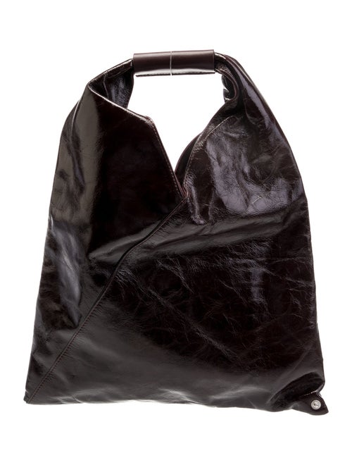 MM6 Maison Margiela Patent Leather Top Handle Bag