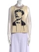 MM6 Maison Margiela Graphic Print Crew Neck Sweater