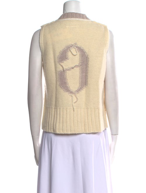 MM6 Maison Margiela Graphic Print Crew Neck Sweater