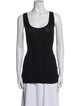 MM6 Maison Margiela Scoop Neck Sleeveless Top