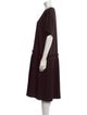 MM6 Maison Margiela Crew Neck Midi Length Dress