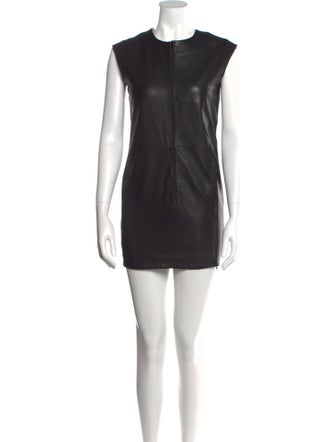 MM6 Maison Margiela Lamb Leather Mini Dress