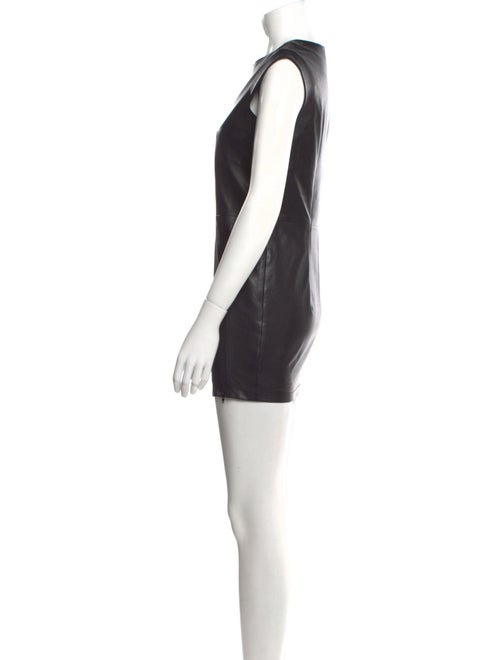 MM6 Maison Margiela Lamb Leather Mini Dress