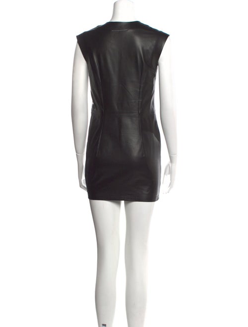 MM6 Maison Margiela Lamb Leather Mini Dress