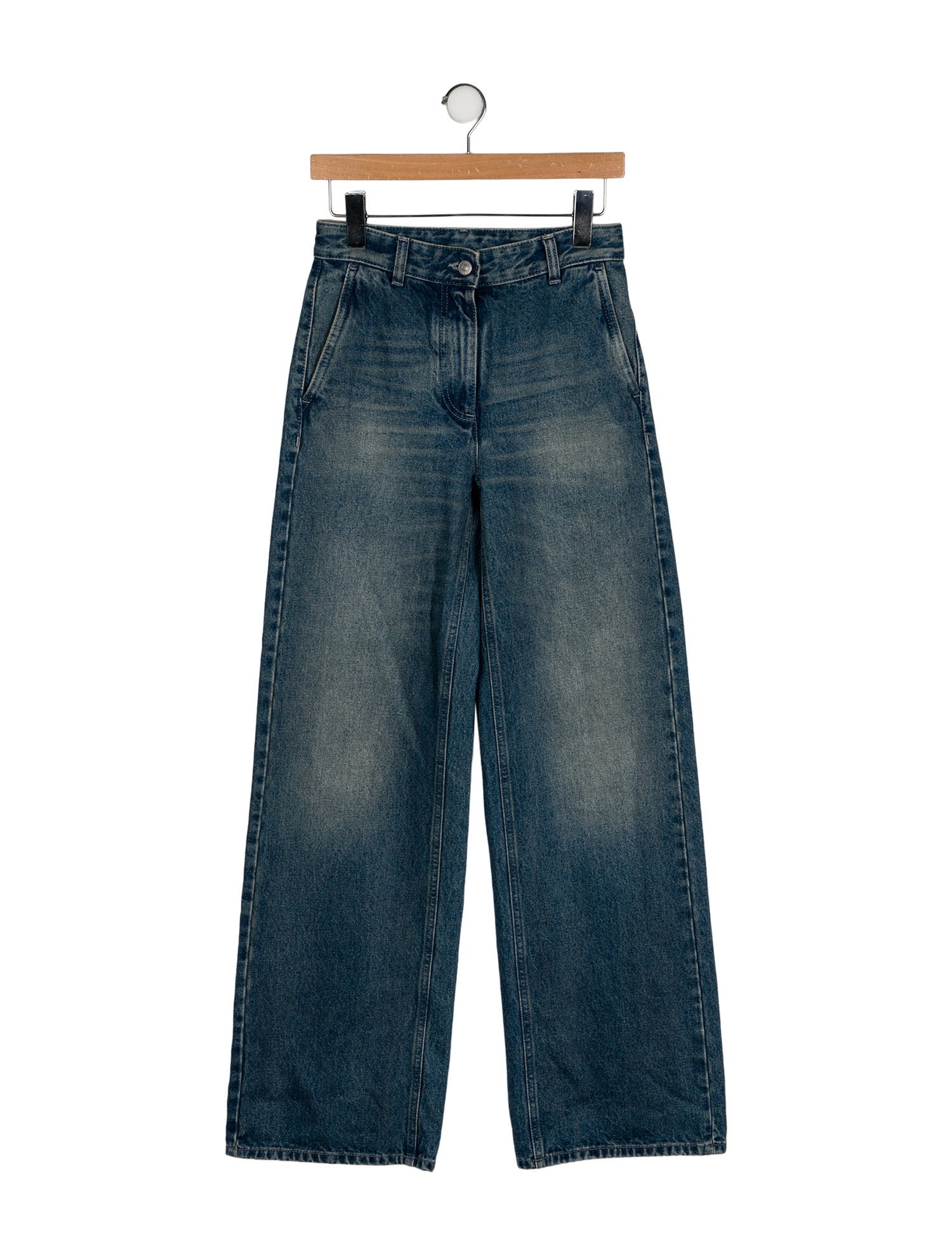 MM6 Maison Margiela Mid-Rise Wide Leg Jeans