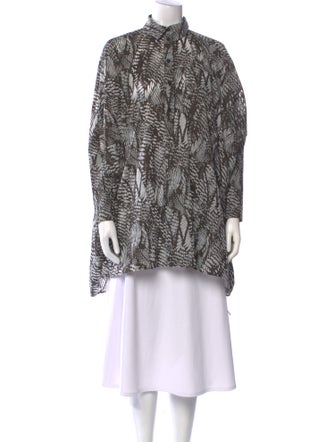 MM6 Maison Margiela Printed Mock Neck Tunic