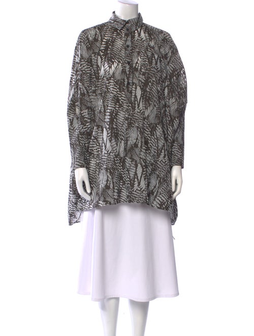 MM6 Maison Margiela Printed Mock Neck Tunic
