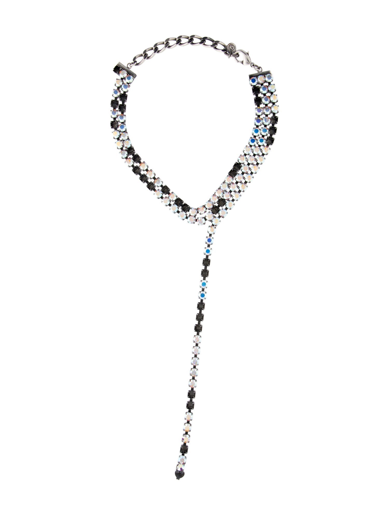 MM6 Maison Margiela Crystal Earring Choker Necklace