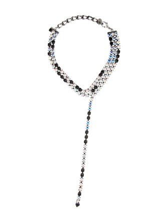 MM6 Maison Margiela Crystal Earring Choker Necklace