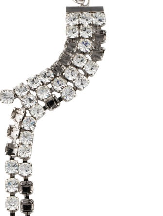 MM6 Maison Margiela Crystal Embellished Hand Chain Bracelet