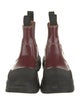 MM6 Maison Margiela Leather Colorblock Pattern Chelsea Boots