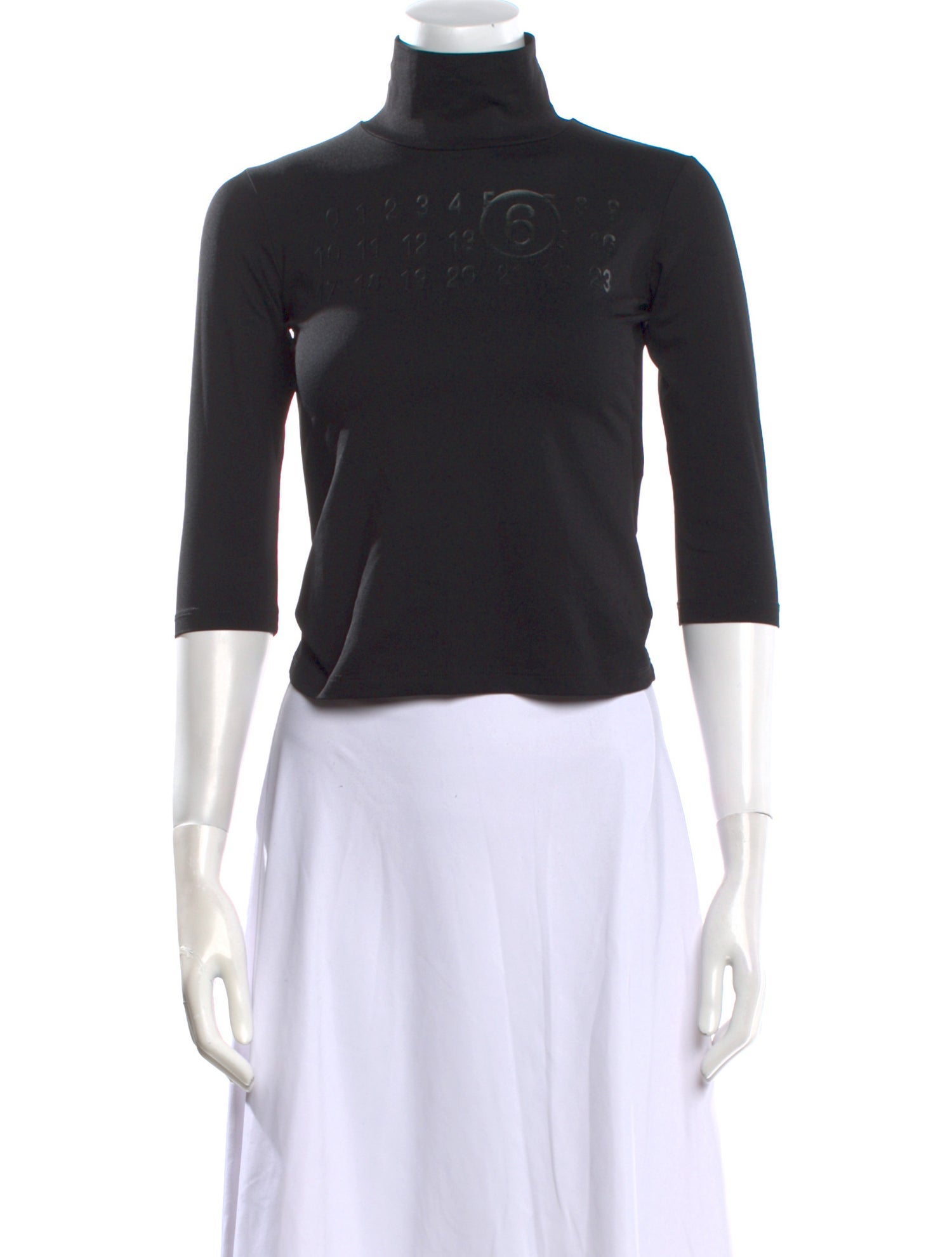 MM6 Maison Margiela Nylon Turtleneck Crop Top w/ Tags
