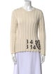 MM6 Maison Margiela Graphic Print Crew Neck Sweater