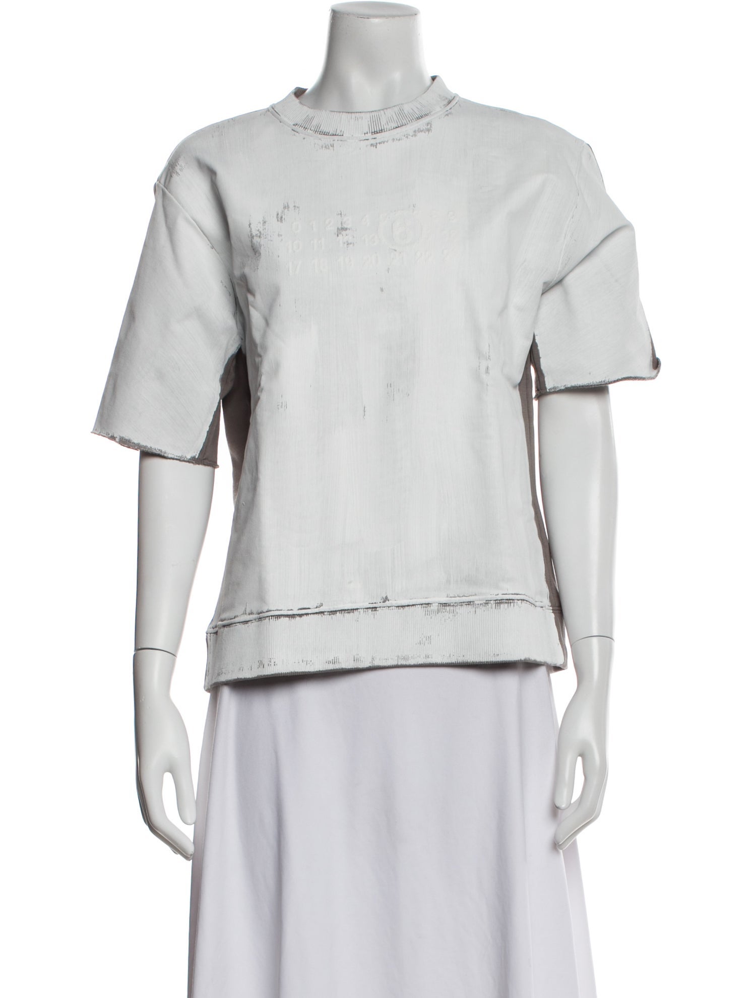 MM6 Maison Margiela Mock Neck Short Sleeve Top w/ Tags